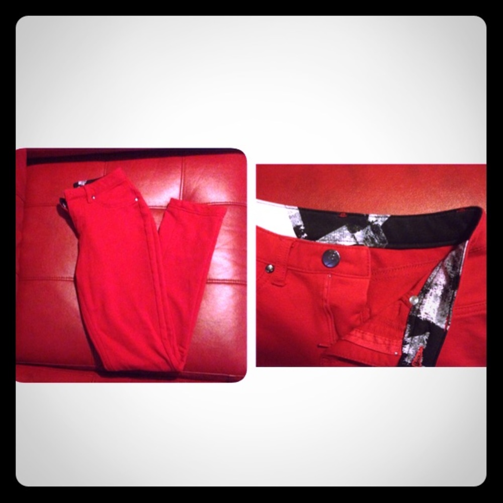 Women's red pants